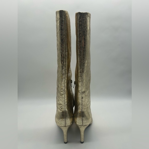 Worthington Gold Metallic Knee High Boots | Size 9.5M | Vegan | New With Box - Picture 7 of 16